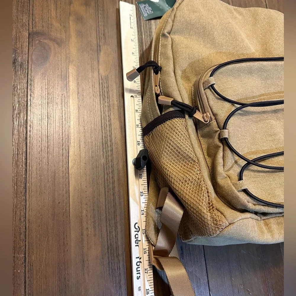 NWT Light Brown‎ Canvas Dome Backback